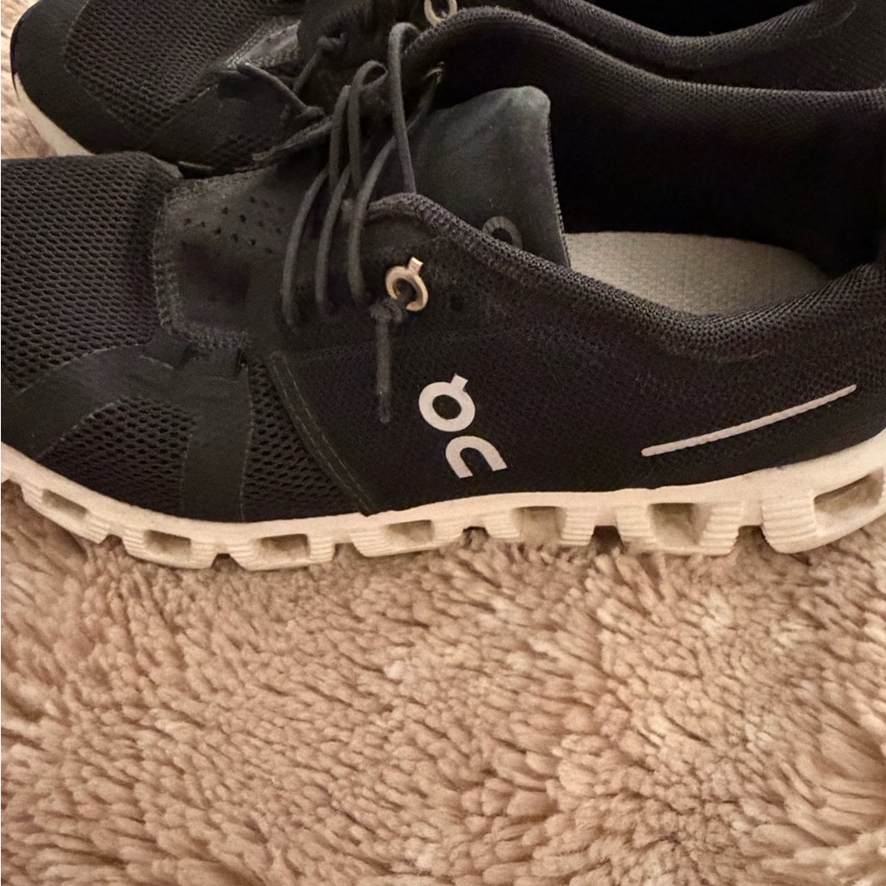 On Running Women’s Black and White Athletic Shoes